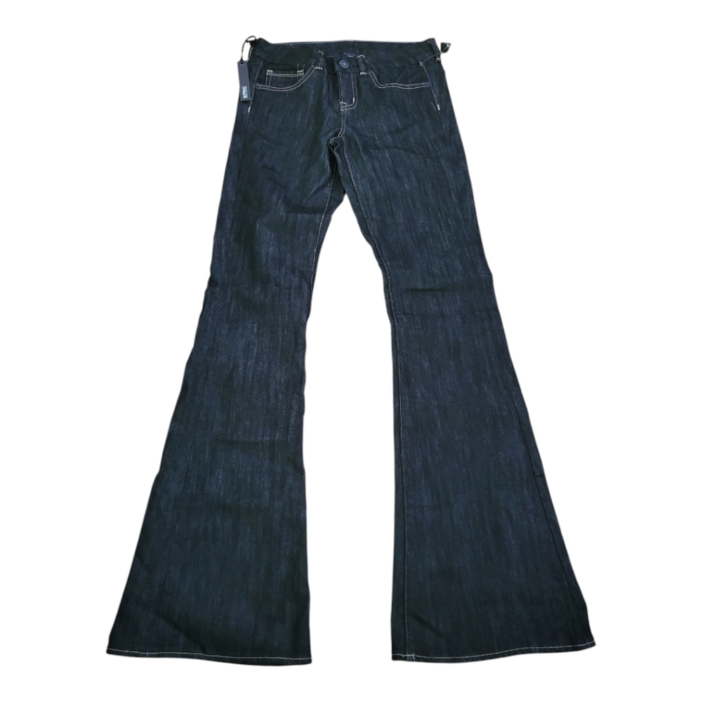Buffalo David button dahlia low rise flare jeans